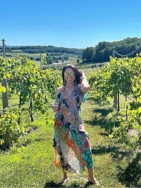 Zara Multicolor Paisley Maxi Dress